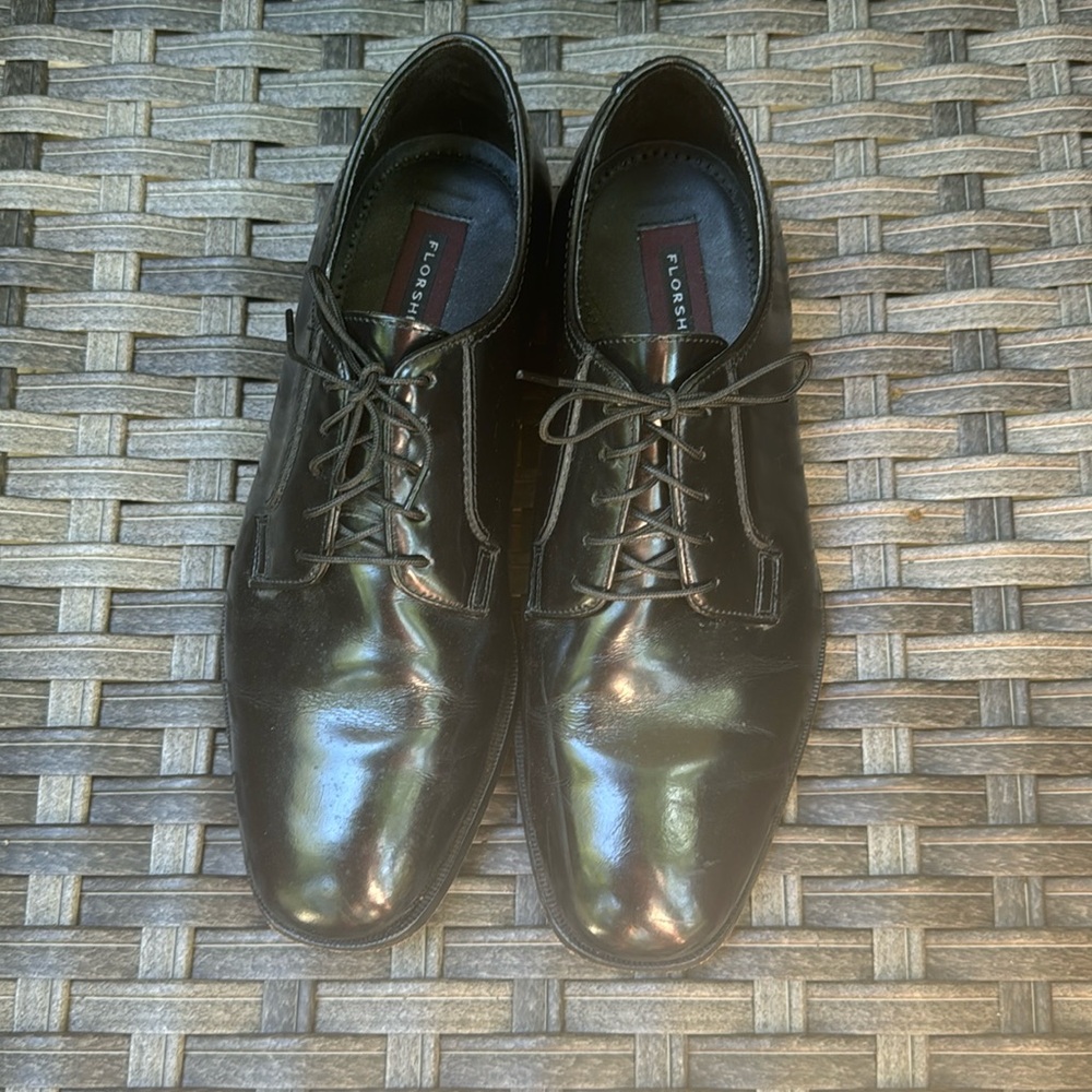 Florsheim 11646-001 Oxford Dress Shoes Mens 9.5D Black Leather